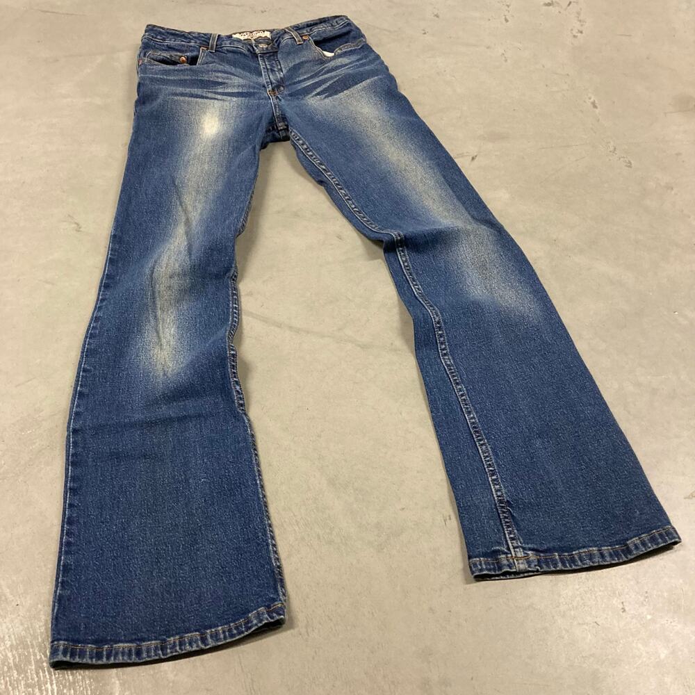 Y2K Paris blues low rise bootcut Jeans 28x32